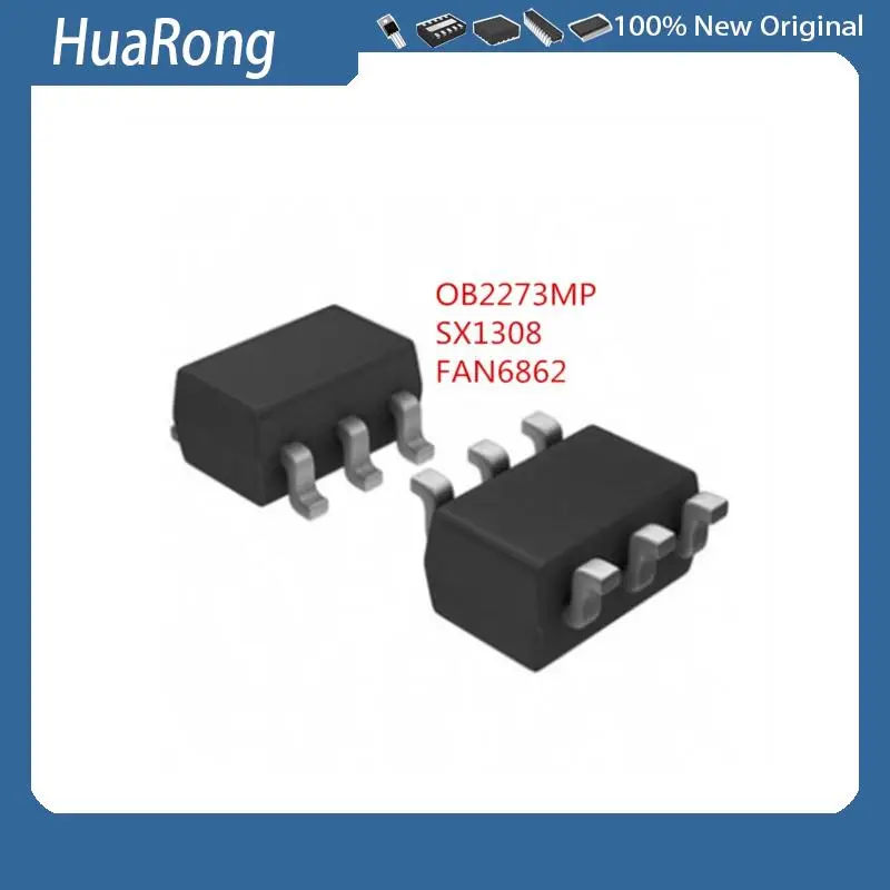 

50PCS/LOT OB2273MP 0B2273 73 SX1308 B628 2A FAN6862 FAN6862TY SOT23-6
