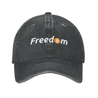 Bitcoin Freedom Denim Baseball Cap Adjustable Hats Women Men Crypto Btc Blockchain Cap Spring Autumn Classic Casquette Gorras 1