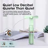 2000mAh Mini Portable Fan USB Rechargeable Cooler Collapsible Handheld Desktop Fan Quiet Foldable Office Home Handy Power Bank 3