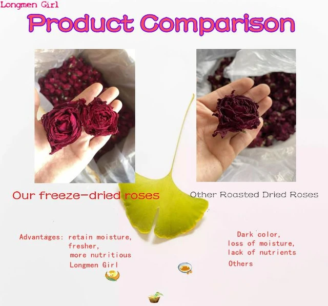 Dried Red Roses, Dried Flowers