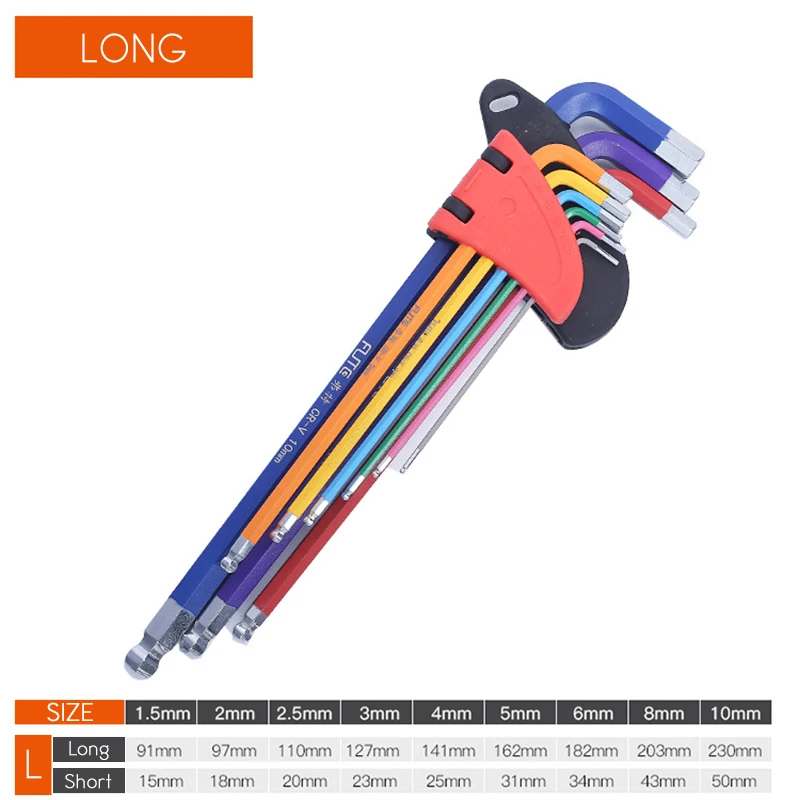 Jeu De Clés Hexagonales à Extrémité Sphérique étendue, 7