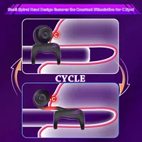 Vibrierender Penisring Schneckenvibe Klitorisstimulator Penisringhülse Vibrator Paare Erwachsene Sexspielzeug für Männer Frauen 4
