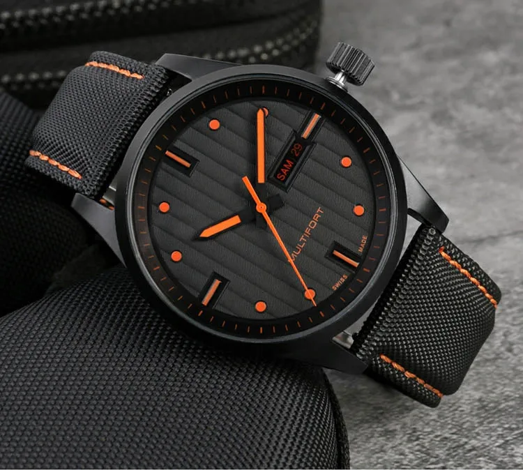 20mm 21mm 22mm 23mm 24mm Nylon Leder Armband Für Tag Heuer Citizen Seiko no.5 UHR Männer Frauen Leinwand Stoff Uhrenarmband – Detail 2