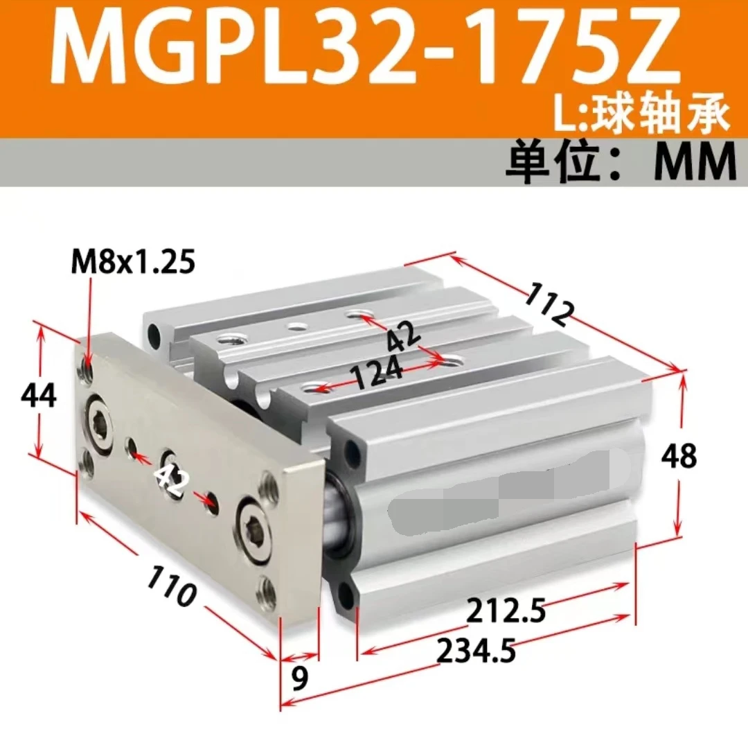 

Three Axis of Cylinder MGPL32-175Z