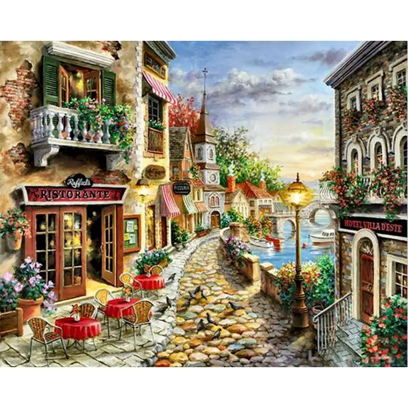 Painting By Numbers Kits Oil Picture By Numbers Painting By Numbers GATYZTORY Frame Oil Painting by Numbers Seascape DIY Paint By Numbers Canvas Painting Handpaint Number Gift