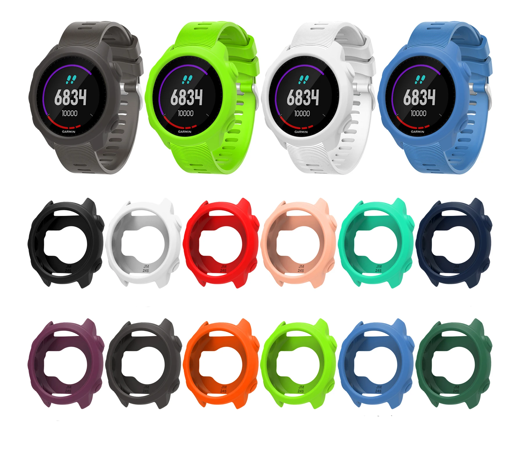 Silicone Protective Watch Case - Soft Anti-Scratch Bumper Cover Replacement Shell