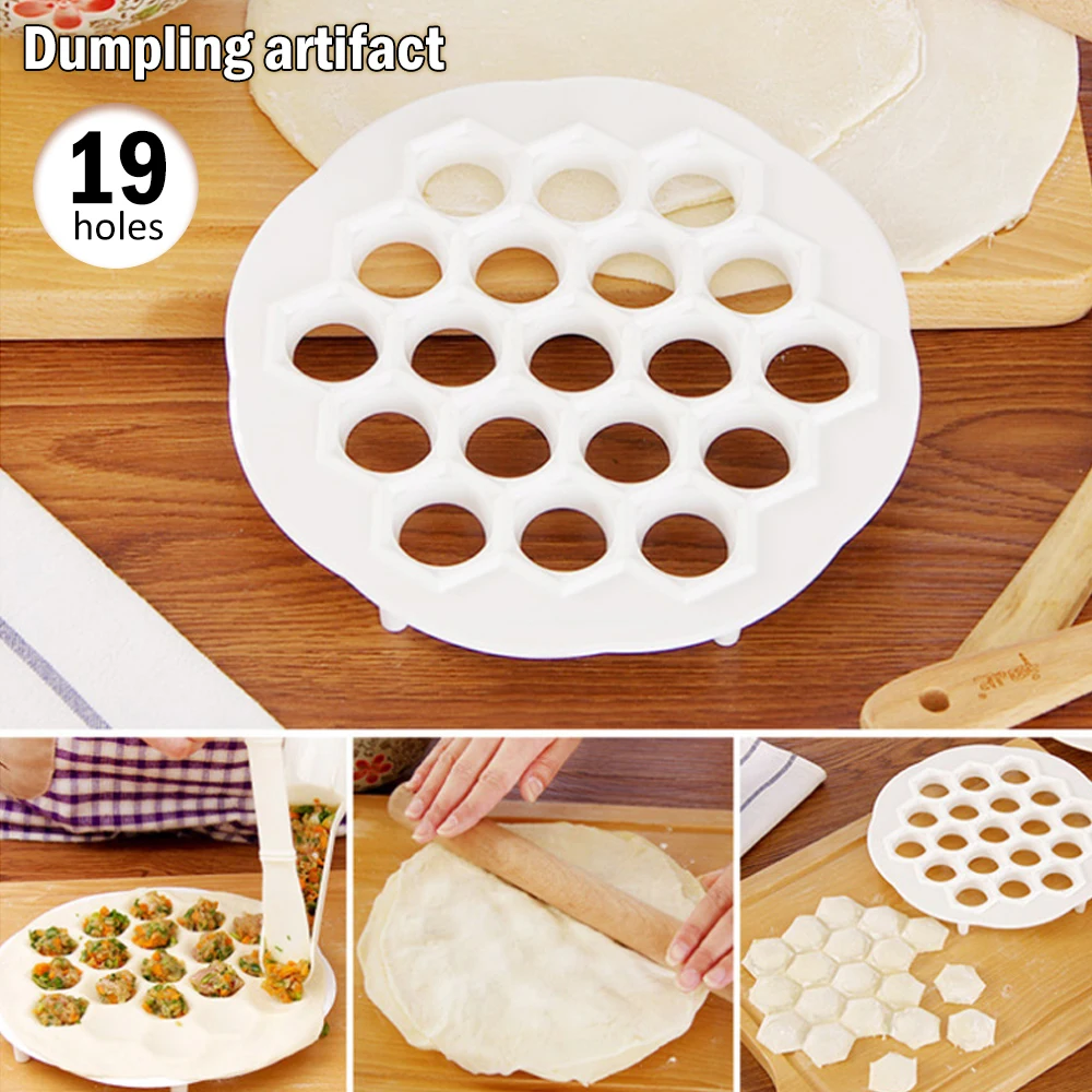 S27809bfae96a4d259e1f46c7dd7c5834V 19 Holes Kitchen Accessories Dough Press Ravioli Making Mould Dumpling Mold Maker DIY Maker Dumpling Mold Pasta Form