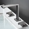 Dual Handle Basin Faucet Retro Brass Dual Holder Dual Control Tub Faucet Hot and Cold Bathroom Faucets Torneira Banheiro Luxo 5