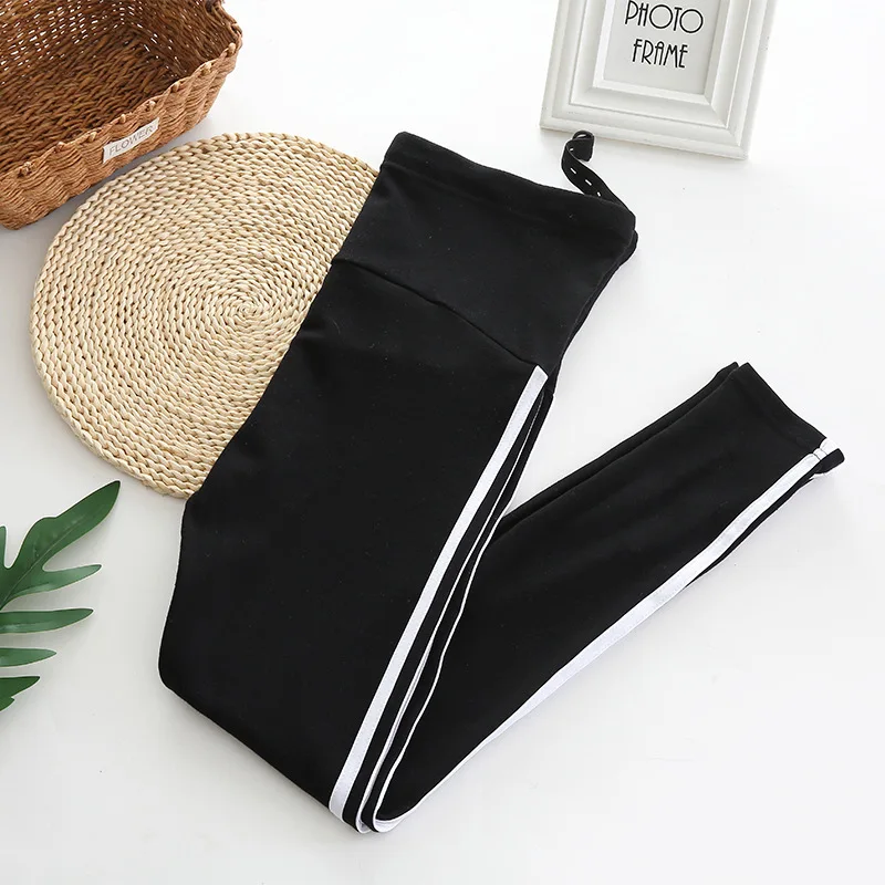 2 Colors Adjustable Waist Ladies Trousers Pregnant Women Fitness Black Leggings Pregnancy Maternity Pants Ropa Mujer Embarazada 5