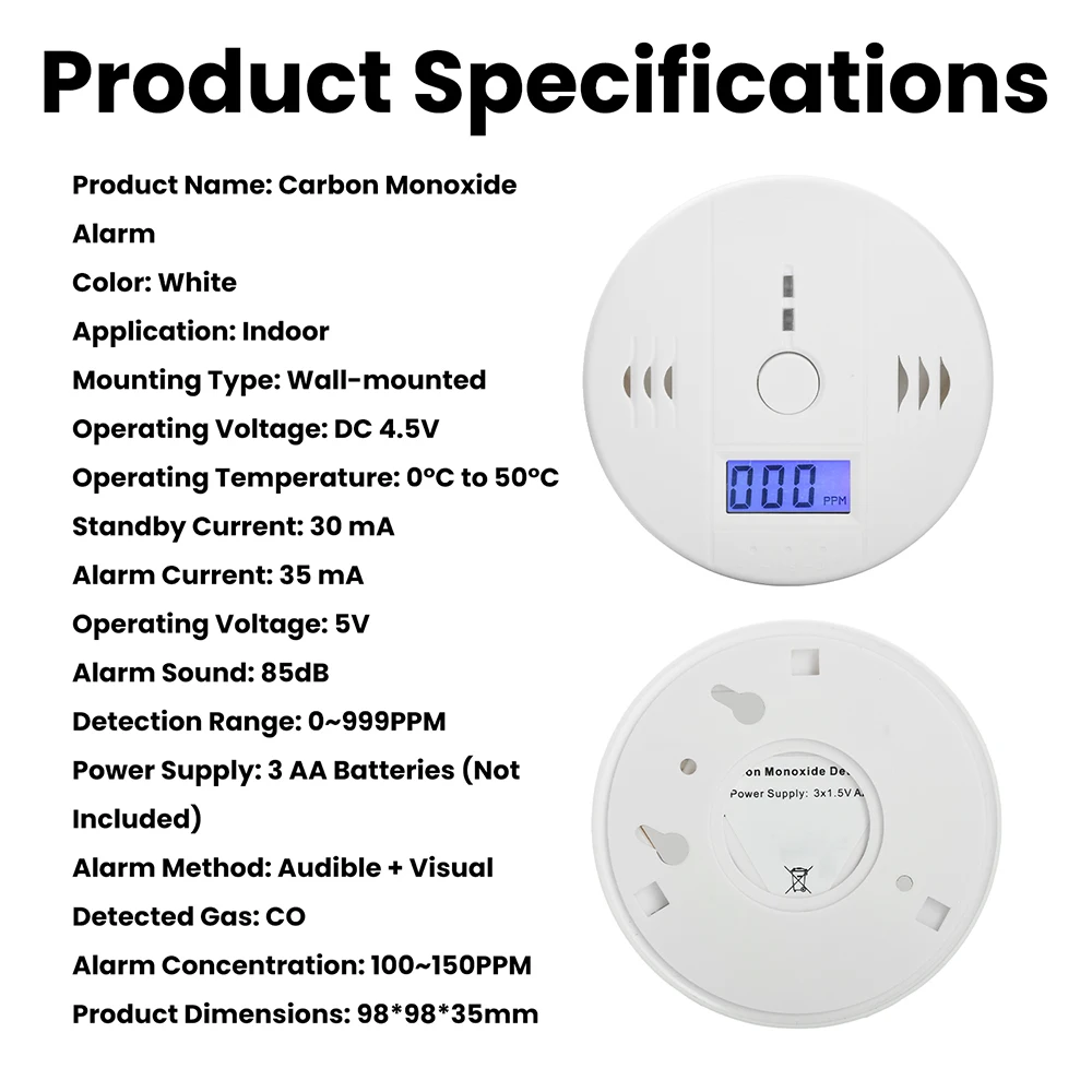Carbon Monoxide Smoke Alarm