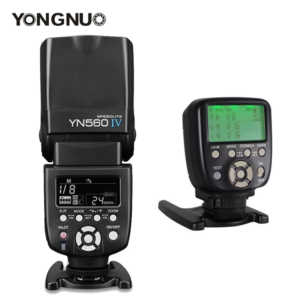 

Yongnuo YN560IV YN560 IV YN 560 Flash Speedlite With YongNuo YN560-TX II Trigger Controller for Canon Nikon Fuji Camera