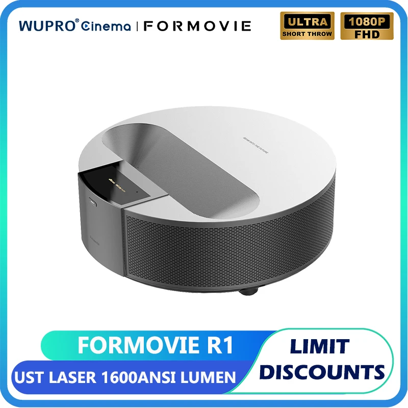 

Formovie R1 Laser Projector Portable For Home Smart Cinema FHD 1600ANSI Lumen Beamer ALPD 1080P Fengmi Ultra Short Throw Theater