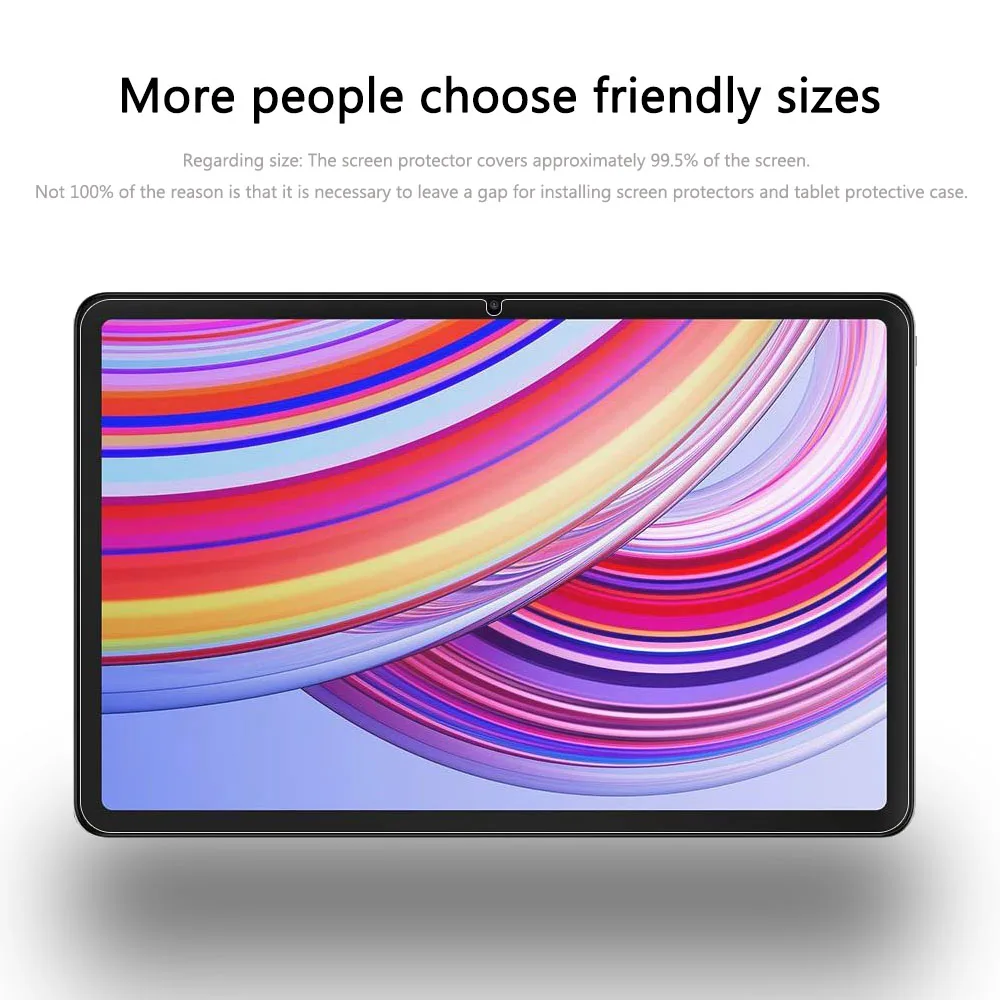 2 Pieces HD Scratch Proof Screen Protector Tempered Glass For Xiaomi Redmi Pad Pro 2024 12.1-inch Bubble Free Tablet Film 6