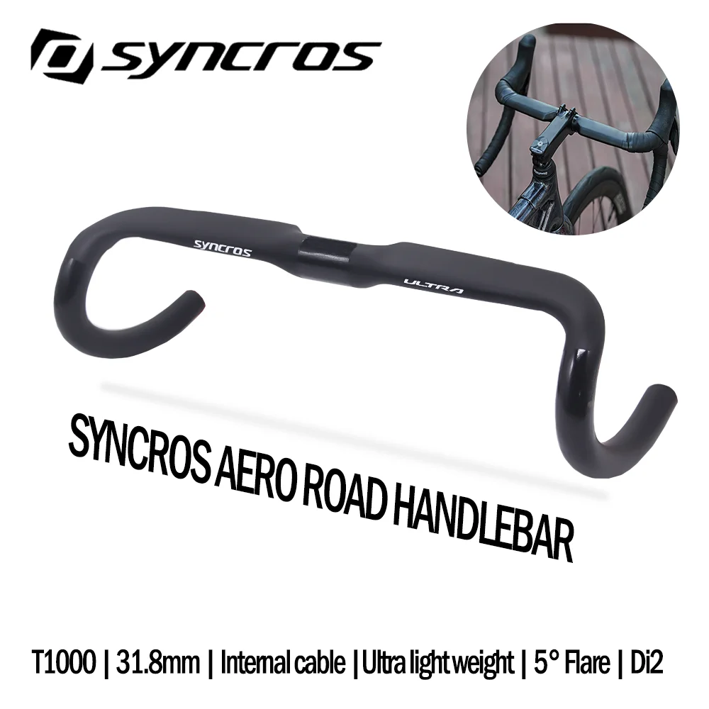 Syncros AERO T1000 Road Handlebar 360-420mm Internal Routing