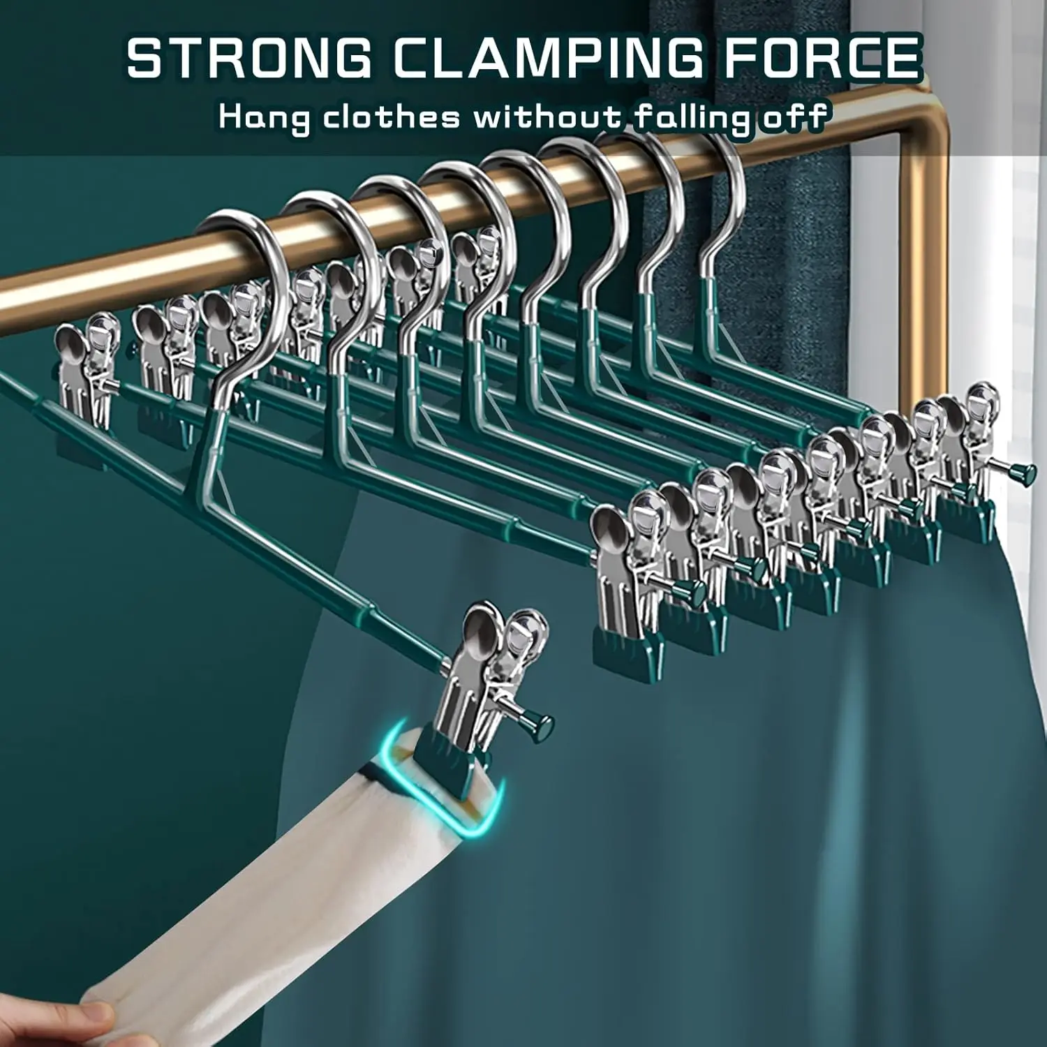 Adjustable Pants Hangers Pack 5