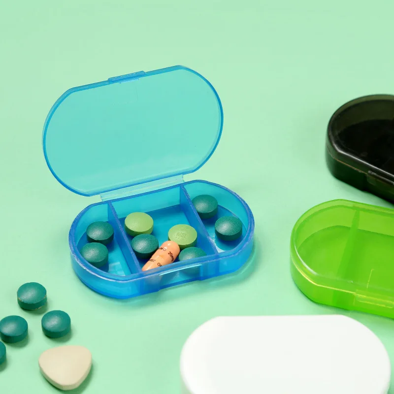 Pill Box Mini Pill Case 2/3 Grids Tablet Pill Organizer Case Dispenser