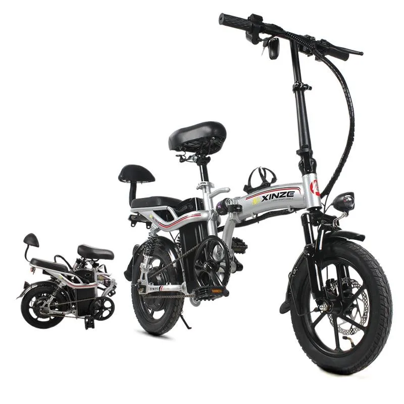 Folding Electric Bike Mini Electric Bicycle Lithium Battery 14Inch