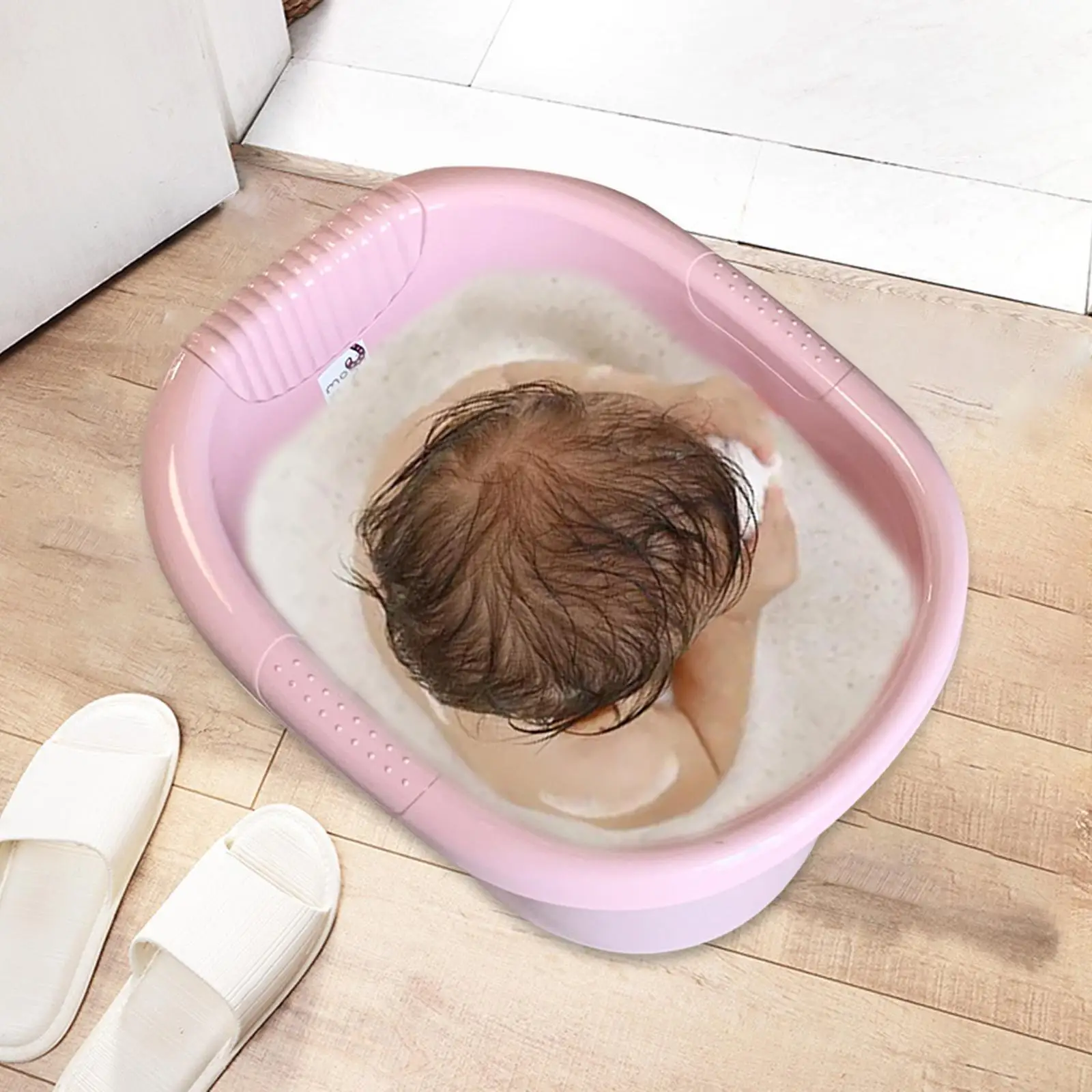 Baby Bath Tub Bathing Seat Comfortable Non Slip Baby Shower Bucket Portable Infant Bathtub for Baby Boys Girls Kids Toddlers