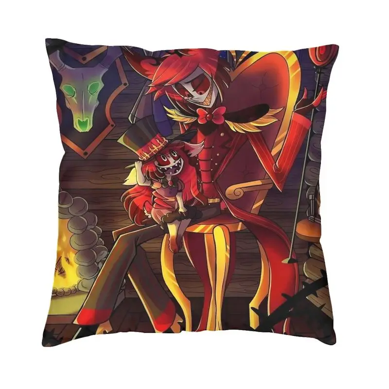 

Helluva Boss Black Humor Animated Musical Film Square Throw Pillow Case Decoration 3D Two Side Printing Cushion Cover for Sofa