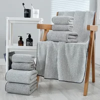Microfiber Large Bath Towels Set Fast Drying Body/Hand/Hair Towel Thicken Quick Dry Fiber Shower Towels for Gym Sports Spa Beath 2