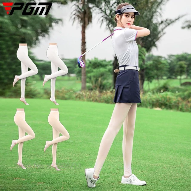 PGM Ultra-thin Lady Golf Legging Stocking Female Sun Protection Golf Pants  Elastic Long Leg Sock Smooth Ice Silk Sportswear - AliExpress