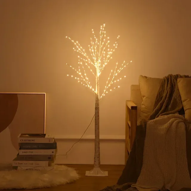 Christmas Decoration LED Birch Tree Bedroom Light: A Radiant Addition to Your Festive Decor