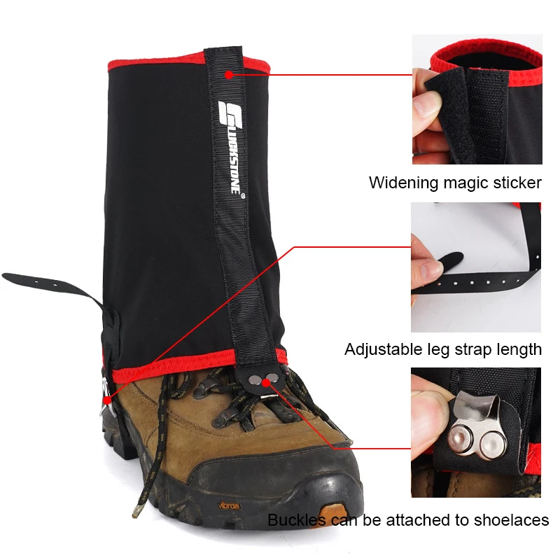 Outdoor Elastic Low Trail Running Gaiter Waterproof Snow Leg Gaiter Ankle Gaiters Hiking Camping Boot Legging Warmer Shoe Cover
