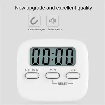 LCD Digital Kitchen Timer ทําอาหารแม่เหล็กนับถอยหลังจับเวลา Clear Loud Alarm Home Kitchen อุปกรณ์ทําอาหารขายส่ง 2