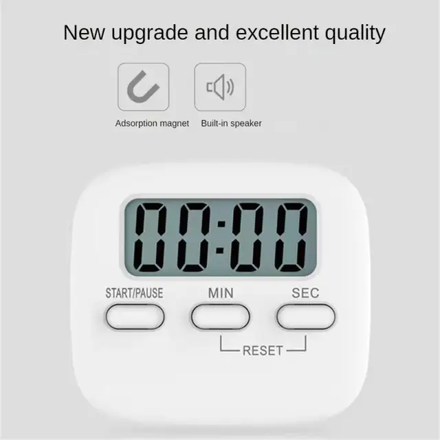 LCD Digital Kitchen Timer ทําอาหารแม่เหล็กนับถอยหลังจับเวลา Clear Loud Alarm Home Kitchen อุปกรณ์ทําอาหารขายส่ง 2 LCD Digital Kitchen Timer ทําอาหารแม่เหล็กนับถอยหลังจับเวลา Clear Loud Alarm Home Kitchen อุปกรณ์ทําอาหารขายส่ง 2