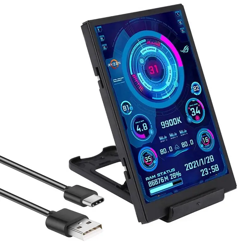 Nuovo Schermo Secondario IPS Tipo C Da 3,5 Pollici per Computer CPU GPU Nuovo Schermo Secondario IPS Tipo C Da 3,5 Pollici per Computer CPU GPU