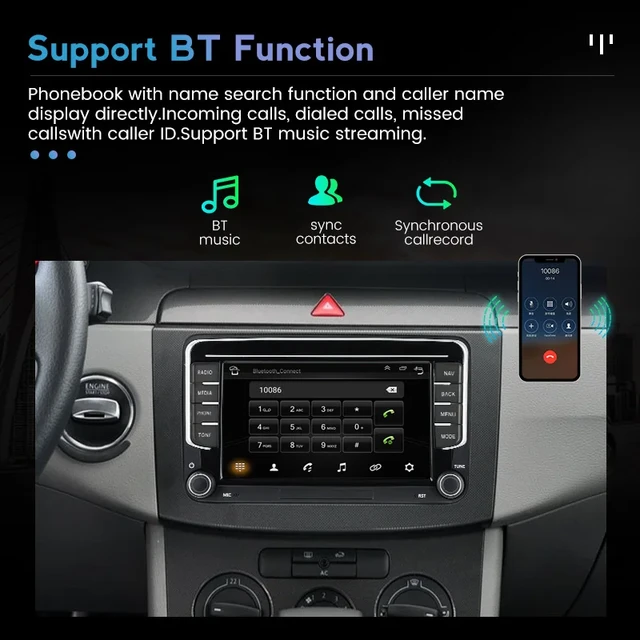 Android 11 Autoradio GPS Navi für VW Passat B6 Golf V VI 5 6 Polo CarPlay  DAB+4G