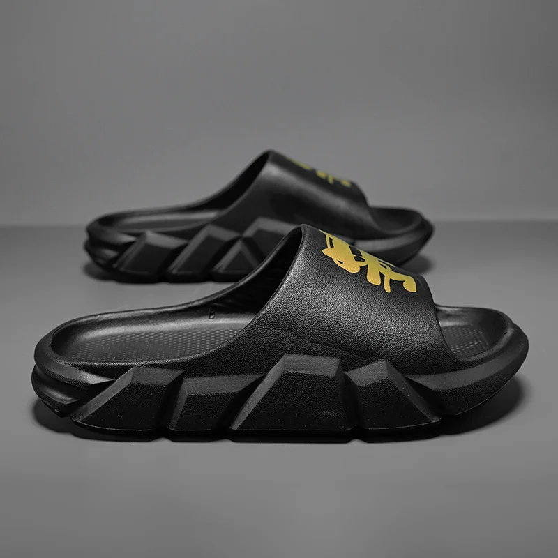 Tofflor för kvinnor och män Halkfria tofflor för inomhus utomhus Slip Bekväma mjuka skumsliders med tjock sula_voghion.com