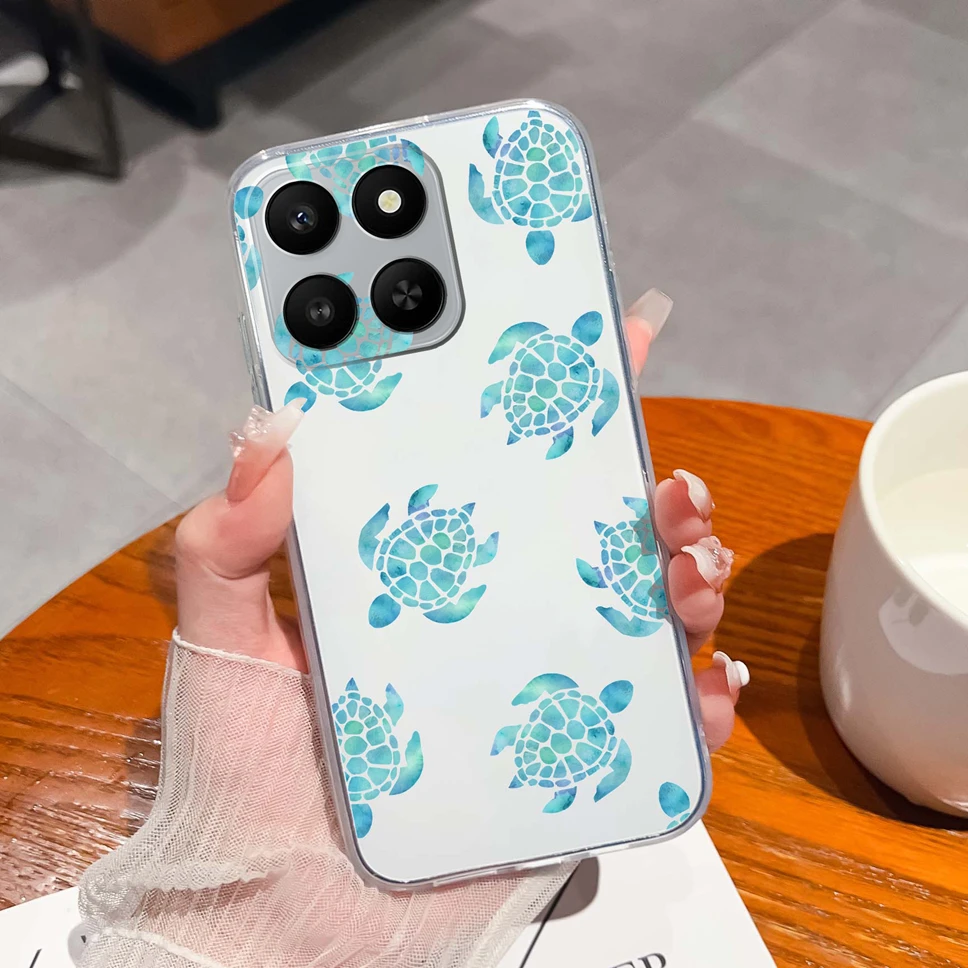 Cute Panda Cartoon Pattern Transparent Soft TPU Silicone Phone Case - Lightweight Bumper