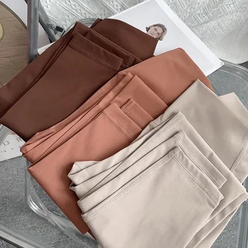 Pantaloni da yoga da palestra da donna Leggings a vita alta con sensazione nuda Pantaloni da ciclismo da corsa Pantaloni da yoga elasticizzati senza cuciture sportivi traspiranti