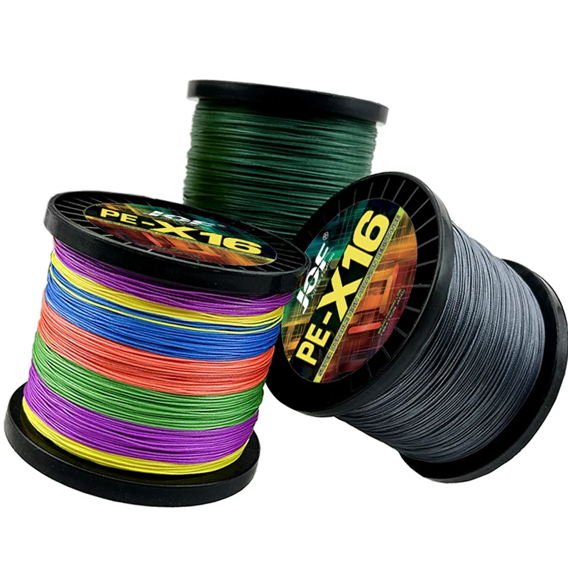 Super Strong 16Strand Braid Fishing Line25 32 55 68 40 80 100 125 140 161 200LB Multifilament X-wire Core 100-1000M Rock Fishing