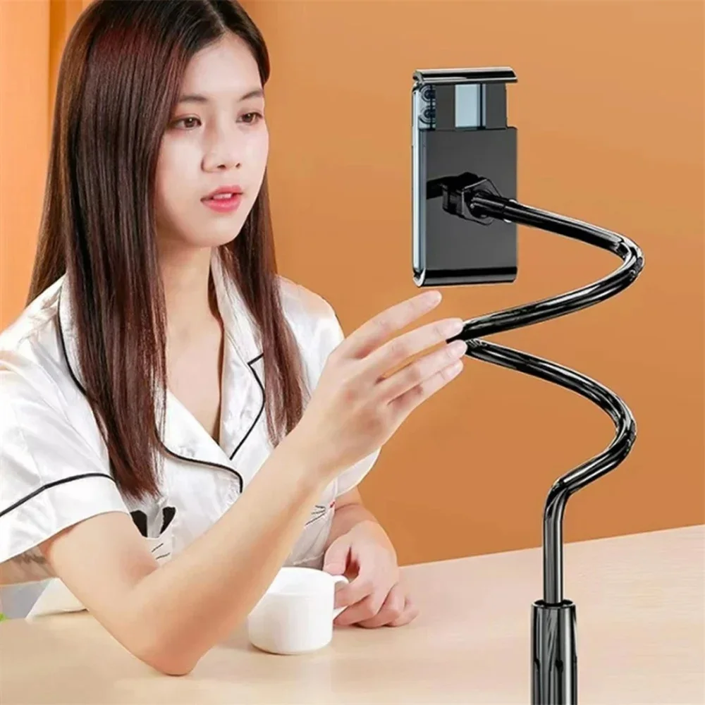 유니버설 플렉시블 암 클립 조절 가능한 휴대폰 거치대 휴대용 가정용 침대 데스크탑 브래킷 스마트폰 홀더 마운트 스탠드