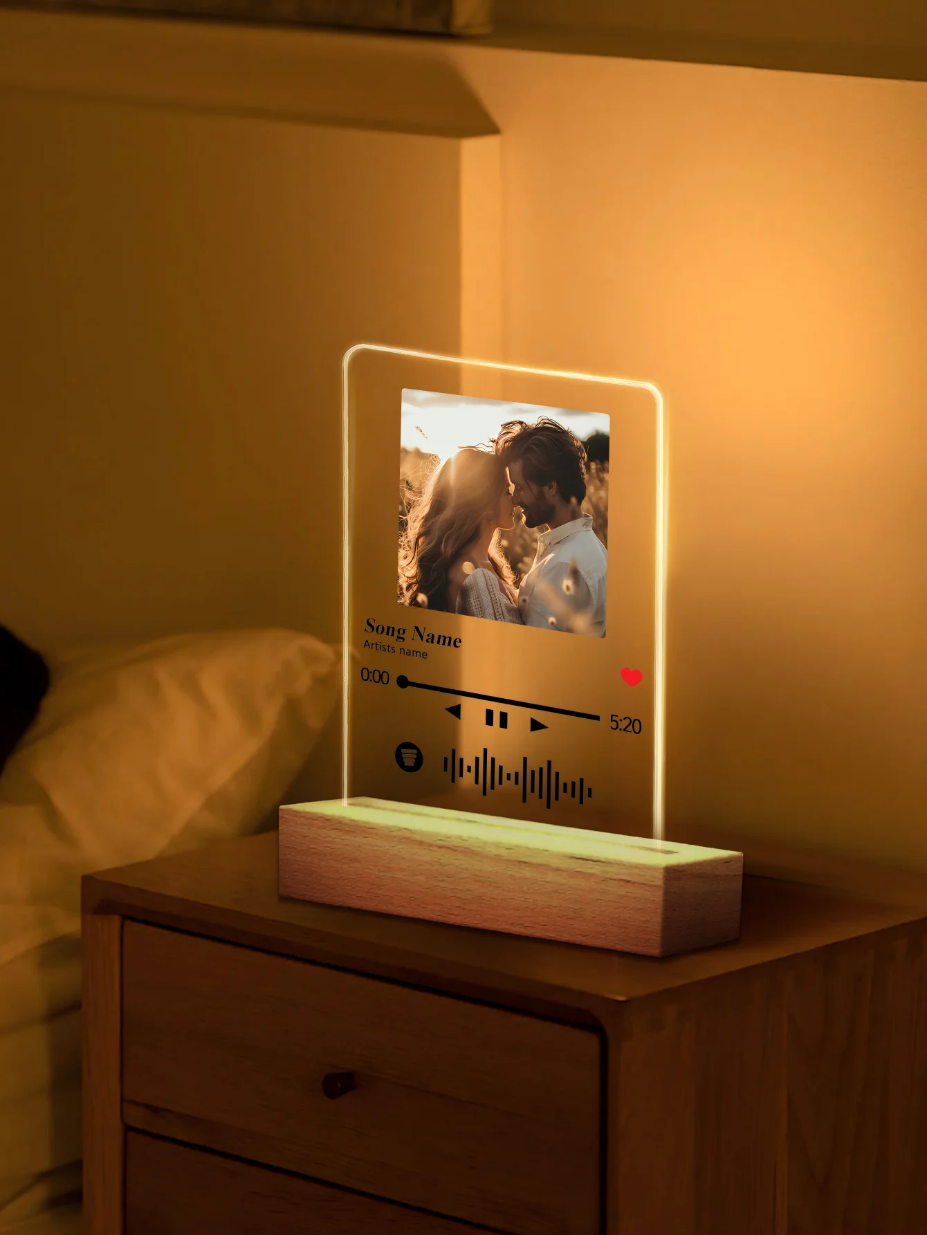 Custom Photo LED Night Lights - Personalized Gifts
