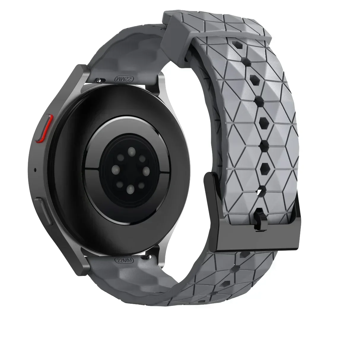 Soft Silicone Sport Wristband - 22mm Watch Strap Accessory