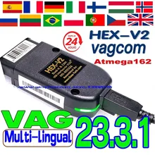 2024 VCDS VAGCOM Interface VCDSCAN HEX V2 Update 23.3.3 FOR VW For AUDI Skoda Seat Multi-Language Car Autocom Diagnostics Tools