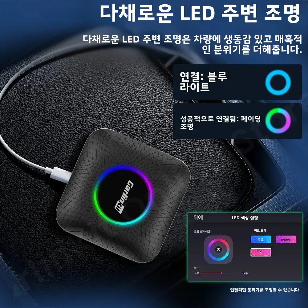 Carlinkit TV ڽ, SDM660,  8 ھ, ȵ̵ 13 ī÷, ȵ̵ ڵ  ,  ¶  USB-A Ʈ, Ʃ