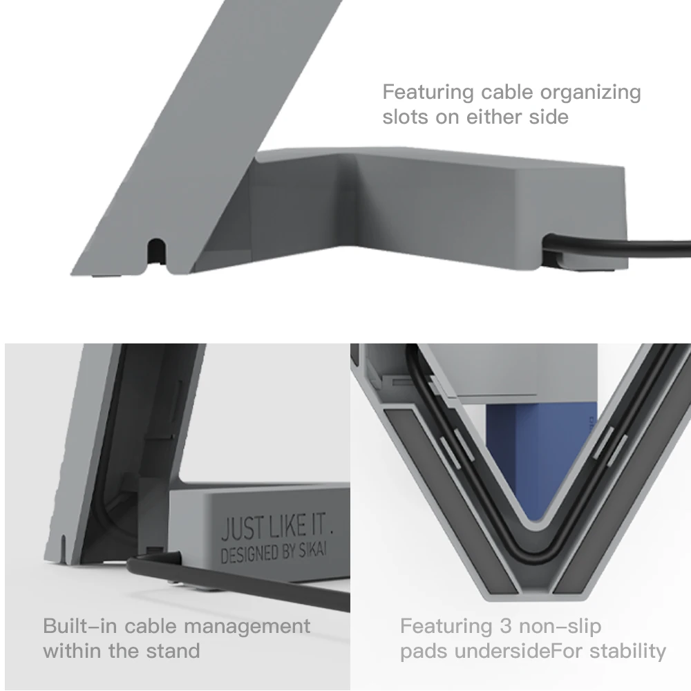 Silicone Charging Dock Desk Stand Holder Organizer Charging Station for Xiaomi Smart Band 9/8/8Pro/7/Redmi Watch 4