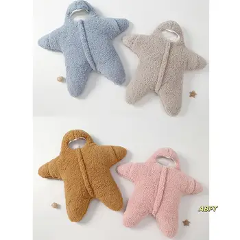 Starfish Baby Sleeping Bag Starfish Onesie Starfish Swaddle Sack For Newborn Infant Plush Swaddle Blanket Stroller 1
