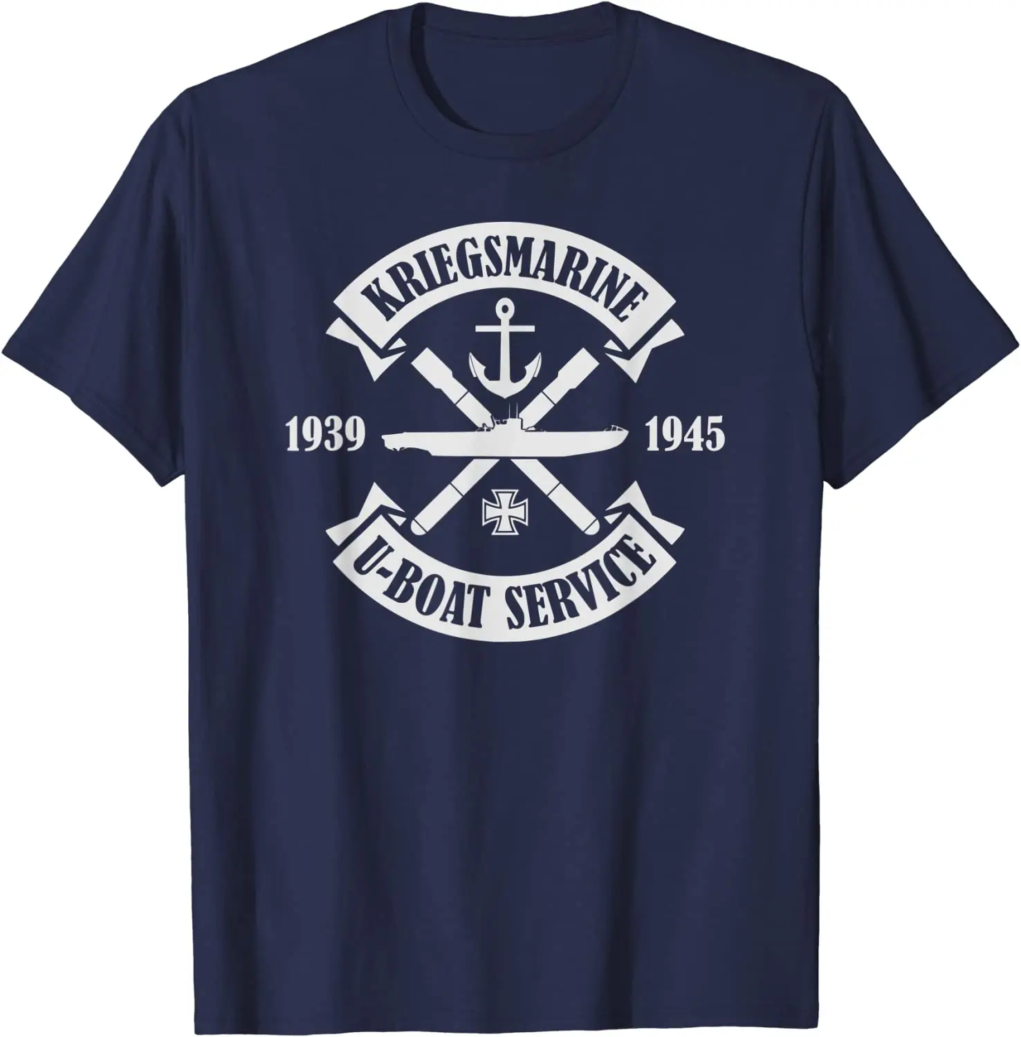 WW2 Kriegsmarine U-boat German Naval Submarine T-Shirt 100% Cotton