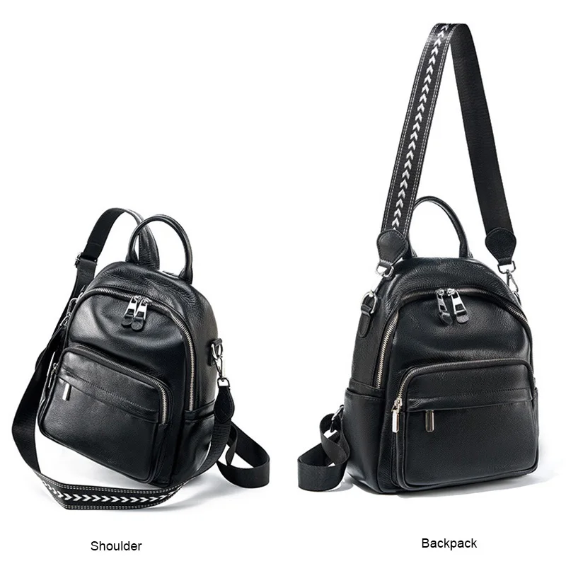 2024 Newest Luxury Casual Backpack for Women Genuine Leather Mochila Female Girls's Versatile Backpacks Women Large Travel Bags 4