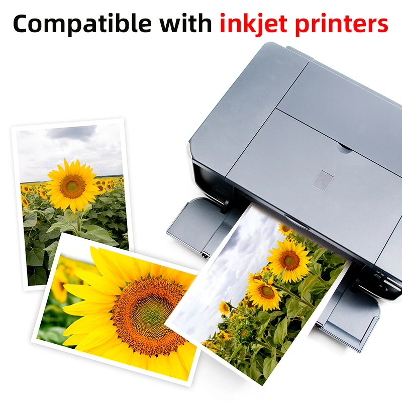 100 Sheets, Photo Paper 180g, 21cm X 29.7cm, A4 Glossy Double-Sided Cardstock, Suitable for Laser and Inkjet Printers, for Making Pictures, Calendars, Greeting Cards - 5