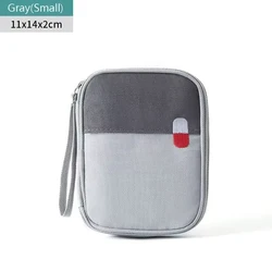 Compact and Cute First Aid Organizer Bag for Travel and Outdoor Use (Grey small)