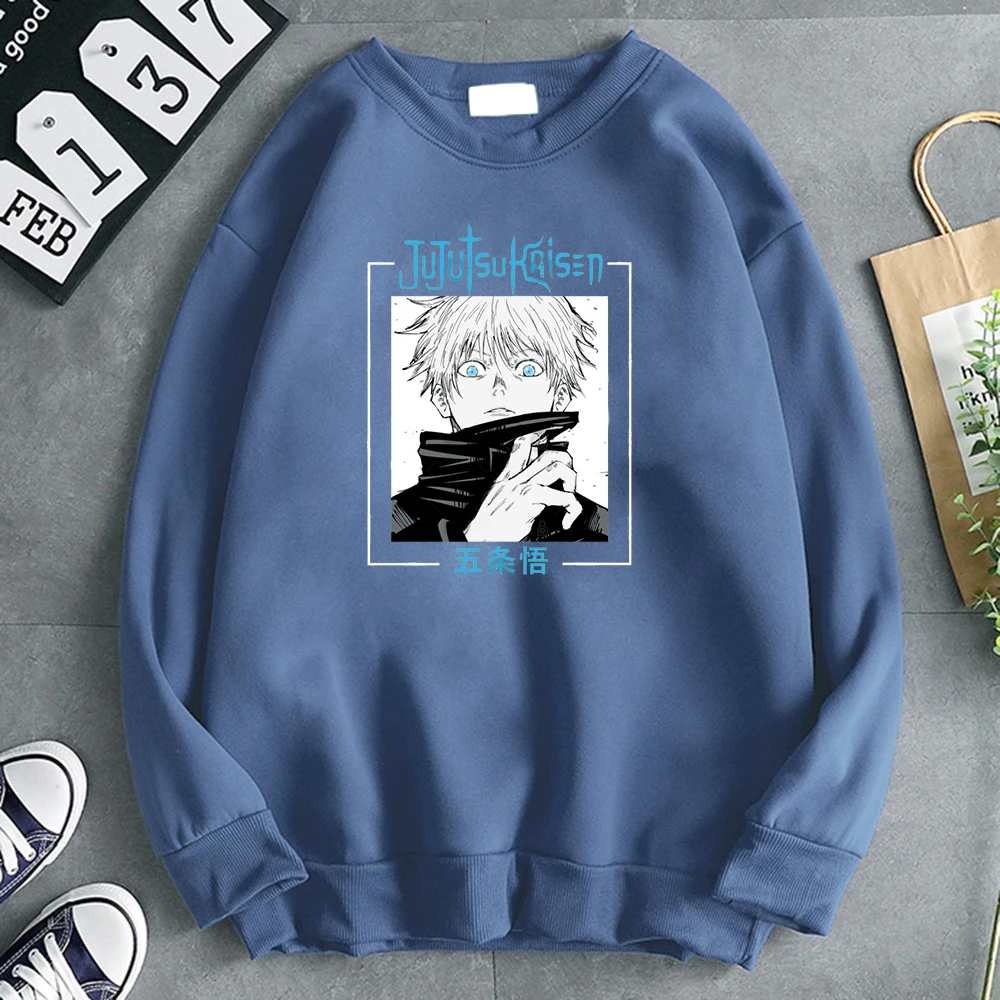 

Hoodies Gojo Satoru Japanese Manga Anime Man Hoodie Fleece Casual Anime Men'S Punk Sweatshirt Harajuku Fashion Brand Mens Hoody
