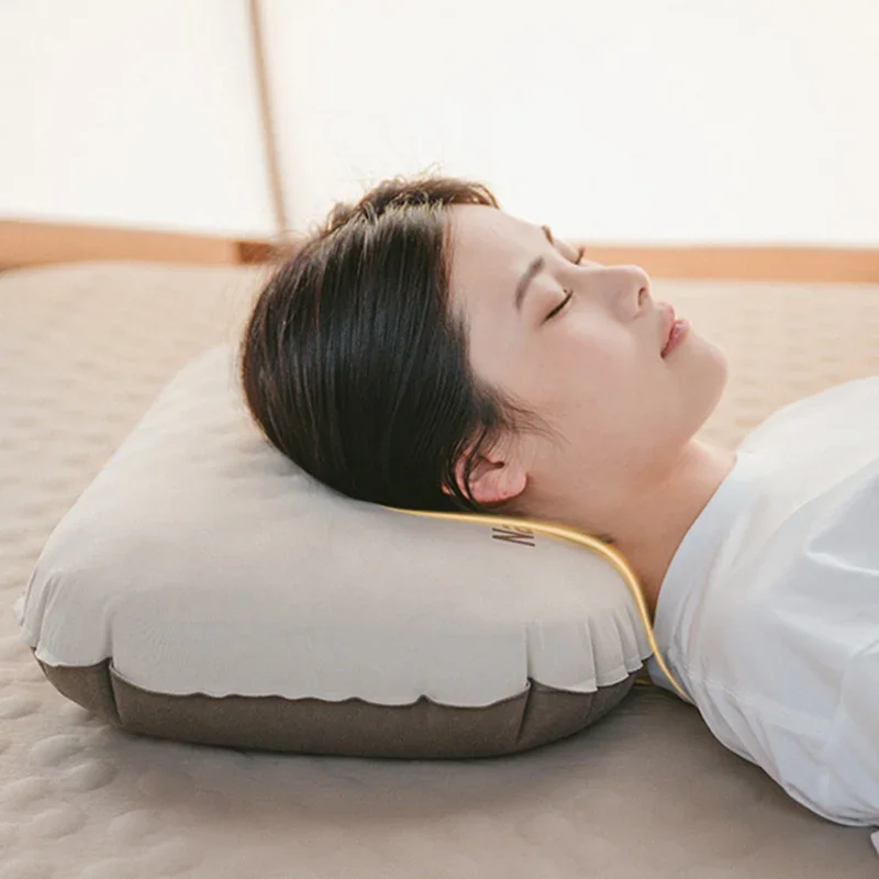 휴대용 네이처하이크 베개, 폼 팽창식 베개, 부드러운 방수, 먼지 방지, 높이 조절 가능, 야외 캠핑, 2 in 1