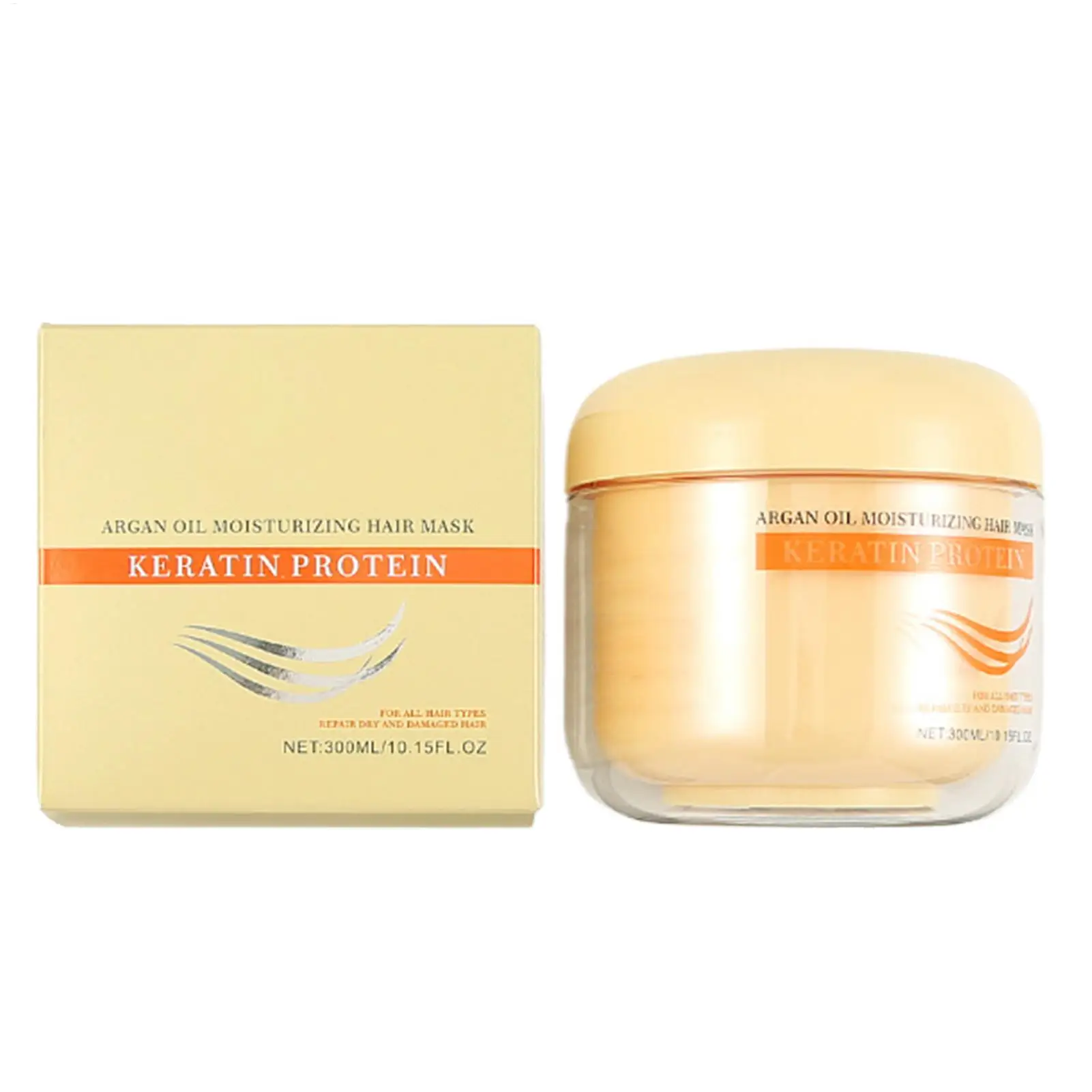 Maschera per Capelli per Condizionamento Profondo 300ml, Riparazione Idratante Nutriente per Doppie Punte e Rotture, Trattamento Idratante per Uso Domestico