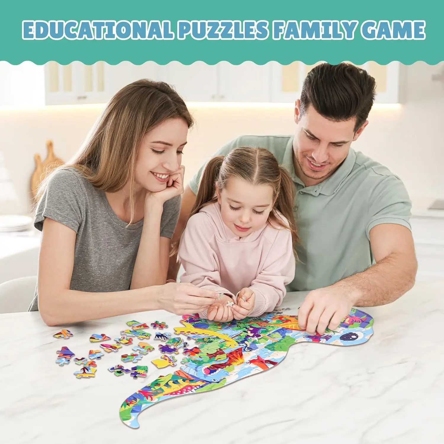 Hahowa Dinosaur Jigsaw Puzzle Kids Games Scenery For 3 Years Learning Animal Puzzles Educational Toys Children Birthday Gifts jigsaw puzzles wooden jigsaw puzzles wooden puzzle toys educational puzzles mini jigsaw puzzle